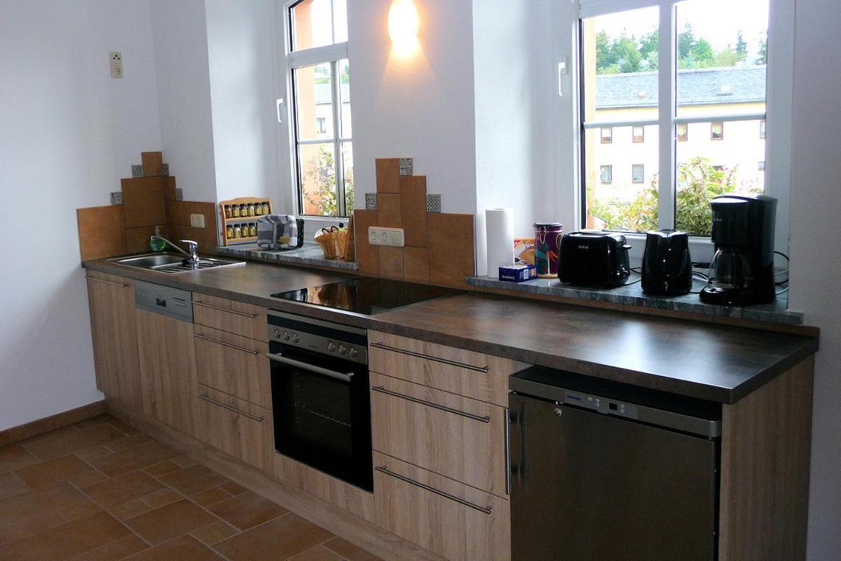 שלייץ Pension Und Ferienwohnung Am Teich מראה חיצוני תמונה